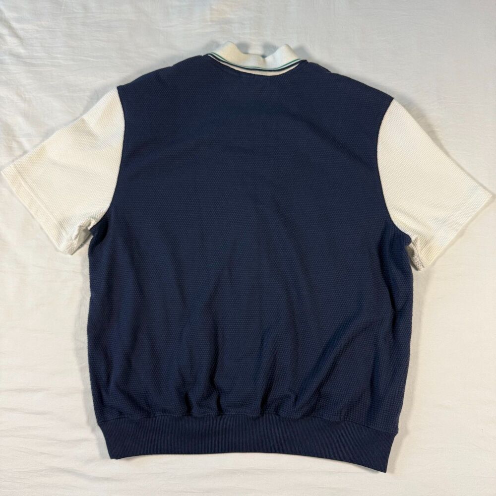 Alfred Dunner Layered-Look Sweater Vest Polo Women's M Navy Argyle - Picture 2 of 9